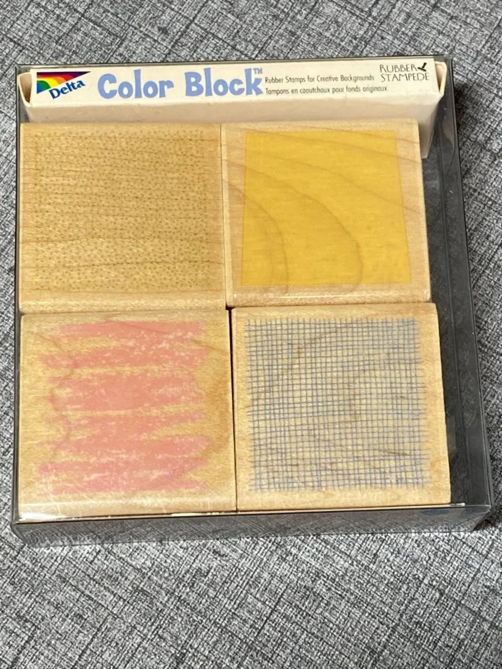 4 Vintage Delta Wooden Rubber Stamp Sets New Old Stock